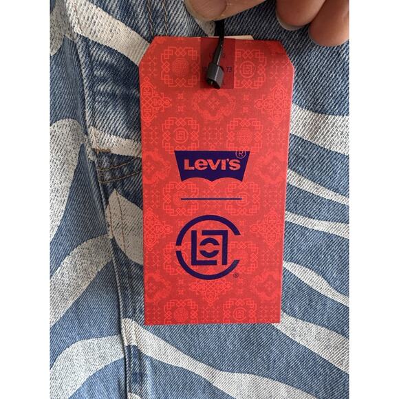 Levi's x Clot Tiger Print Denim Jean's (RARE) Limited Edition Mens Size 32 NWT - Picture 7 of 7